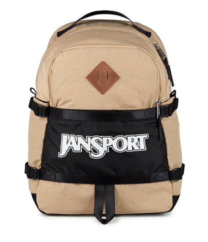 JanSport Small Seattle Pack – Compact Backpack with Main Compartment, Dual Water Bottle Pockets, and Padded Sleeve for 15-Inch Laptop, Travertine