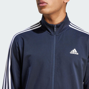 Adidas Men's Essentials Warm-Up 3-Stripes Track Top, Legend Ink/White, Medium, OO127
