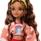 Barbie Dream Besties Doll and Accessories, Teresa Posable Roller Skating Fashion Doll with Brown Hair, 9Video Game Themed Pieces