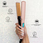 CHI Original Flat Iron Hair Straightener, Ceramic Floating Plates for Smooth Finish, Quick Heat Up Styling Tool, Adjustable Heat Settings, 1.25", Prosecco Please