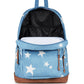 JanSport Right Pack Expressions Backpack – Main Compartment, 15-inch Padded Laptop Compartment, Side Water Bottle Pocket, Utility Pocket with Zippered Rain Flap, Discharge Denim Star