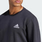 adidas Men's Essentials Fleece Sweatshirt, Black/White, X-Large