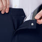Haggar Mens Premium Comfort Dress - Slim Fit Pants, Blue, 38W X 32L US