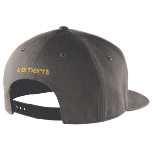 Carhartt Men's Firm Duck Flat Brim Cap-gravel-OFA