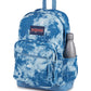 JanSport Right Pack Expressions Backpack – Main Compartment, 15-inch Padded Laptop Compartment, Side Water Bottle Pocket, Utility Pocket with Zippered Rain Flap, Denim Wash Blue