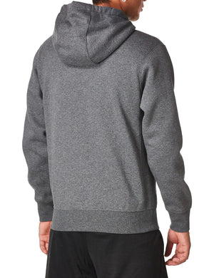 Nike Men's Sportswear Club Fleece Full Zip Hoodie, Fleece Zip-Up Hoodie Men, Charcoal Heather/Anthracite/White, L-T