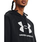 Under Armour Men's Rival Fleece Logo Hoodie, (001) Black / / White, X-Large
