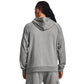 Under Armour Men's Rival Fleece Hoodie, (025) Castlerock Light Heather / / White, Small