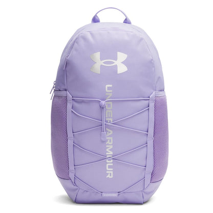 Under Armour Unisex Hustle Sport 6.0 Backpack, (538) Transparent / / Metallic Silver, One Size Fits Most