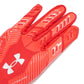 Under Armour Boys' F9 Nitro Football Gloves, (600) Red/Beta/Metallic Silver, Small