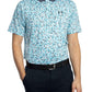 Under Armour Mens Matchplay Printed Golf Polo White/Downpour Gray/Downpour Gray Small