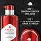 Old Spice Mens Thickening 2-in-1 Mens Shampoo and Conditioner with Biotin and Invigorating Menthol, 17.9 oz