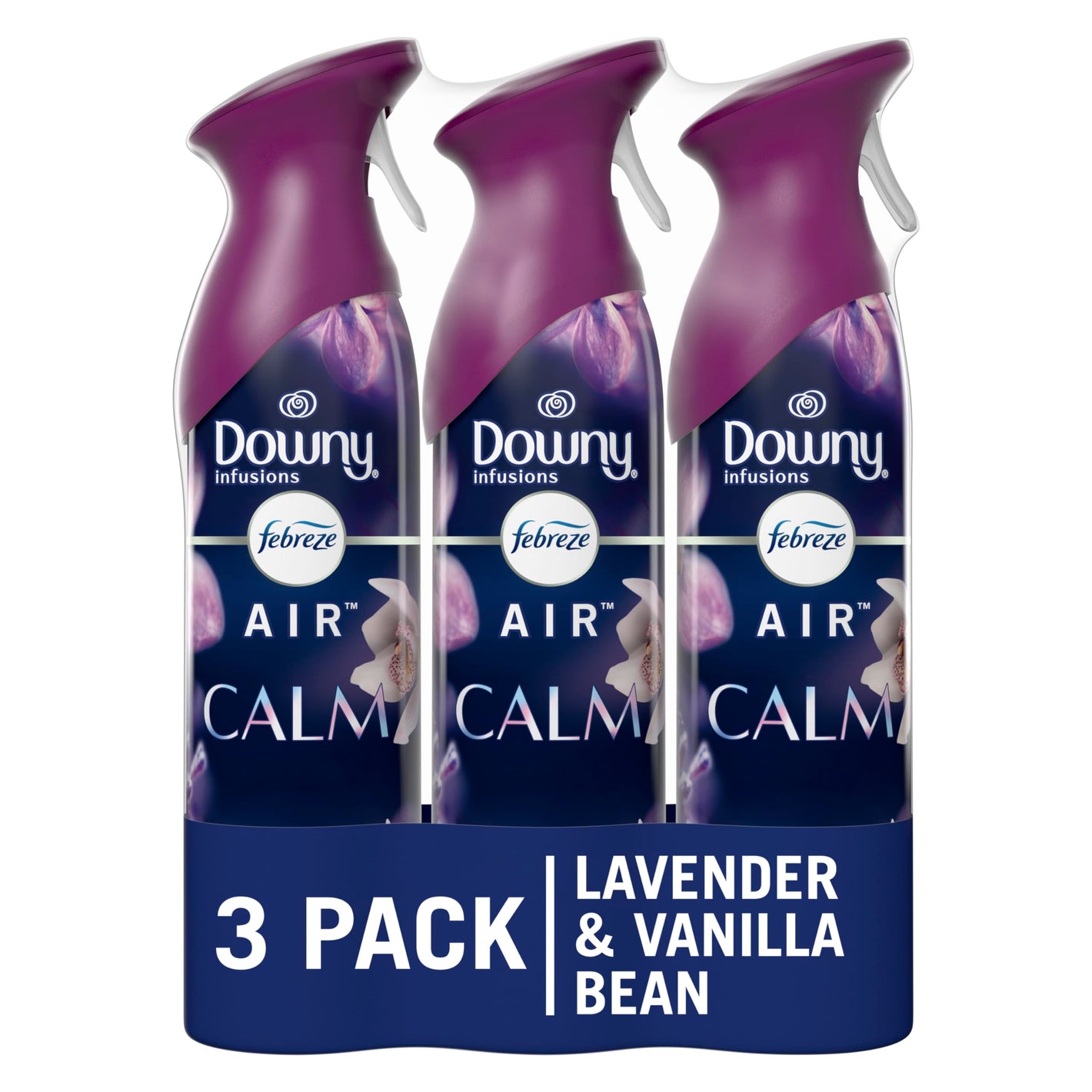 Febreze Air Mist Air Freshener Spray, Odor-Fighting Room Spray, Air Fresheners for Home and Bathroom and Kitchen, Aerosol Can, Downy Calm Scent, 8.8oz (Pack of 3)