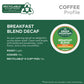 Green Mountain Coffee Roasters, Breakfast Blend Decaf Coffee, Keurig Single-Serve K-Cup Pods, Light Roast, 32 Count