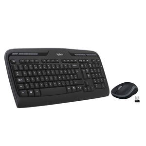Logitech MK320 Wireless Desktop Keyboard and Mouse Combo — Entertainment Keyboard and Mouse, 2.4GHz Encrypted Wireless Connection, Long Battery Life