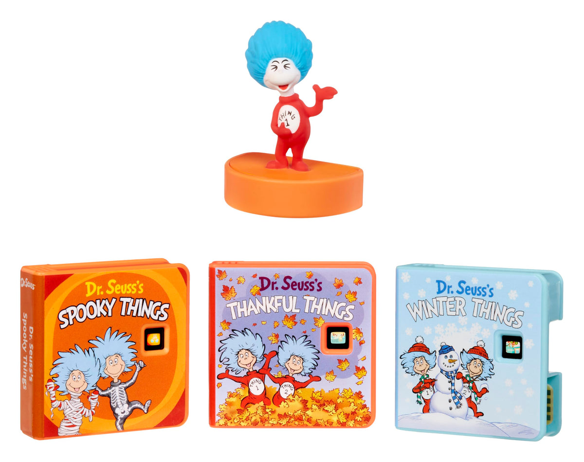 Little Tikes Story Dream Machine Dr. Seuss Thing 1 Collection, Storytime, Books, Audio Play Character, Gift and Toy for Toddlers and Kids Girls Boys Ages 3+ Years