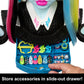 Monster High Frankie Stein Doll Head for Hairstyling with 65+ Accessories Including Wear & Share Nails, Hair Ties, Barrettes & Stickers