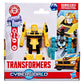 Transformers CYBERWORLD Bumblebee Armored Cyber Changers 4-Inch Action Figure, Quick Change to Car Mode, Robot Toys for Boys and Girls 6 and Up
