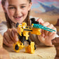 Transformers CYBERWORLD Bumblebee Armored Cyber Changers 4-Inch Action Figure, Quick Change to Car Mode, Robot Toys for Boys and Girls 6 and Up
