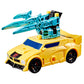 Transformers CYBERWORLD Bumblebee Armored Cyber Changers 4-Inch Action Figure, Quick Change to Car Mode, Robot Toys for Boys and Girls 6 and Up