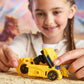 Transformers CYBERWORLD Bumblebee Armored Cyber Changers 4-Inch Action Figure, Quick Change to Car Mode, Robot Toys for Boys and Girls 6 and Up
