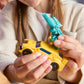 Transformers CYBERWORLD Bumblebee Armored Cyber Changers 4-Inch Action Figure, Quick Change to Car Mode, Robot Toys for Boys and Girls 6 and Up