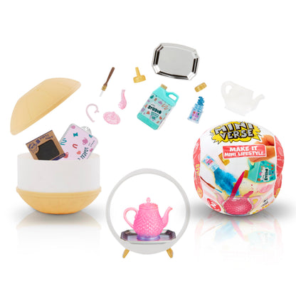 Make It Mini Lifestyle Series 2 Mini Collectibles MGA's Miniverse, Mystery Blind Packaging, DIY, Crafts, Resin Play, Replica Items, Molds, Teapots, Teacups, Candles, Vase Collectors, 8+