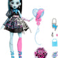 Monster High Scary Sweet Birthday Doll, Frankie Stein in Black Party Dress with Themed Accessories Like Invite, Balloon, Toy, Lipstick and More