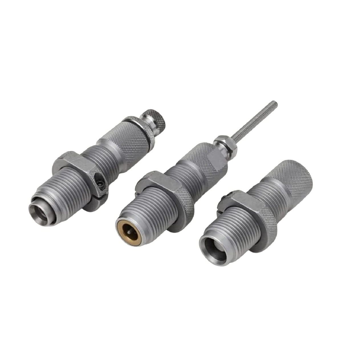 Hornady Custom Grade New Dimension 3-Die Set, 44 SPL/REM MAG(.430) (546548) -Caliber Specific Reloading Equipment for Handloaders with Full Length Sizer Die, Seating Die, Sure-Loc Rings, & Storage Box