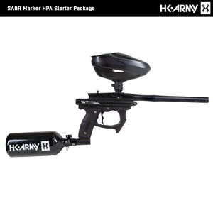 HK Army SABR Paintball Gun HPA Marker Starter Package (Black)