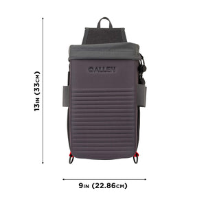 Allen Company unisex adult Allen Company Competitor Double Compartment Molded Shell Bag Holds 50 Empty Hulls Includes Quick, Gray, One Size US