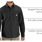 Carhartt Men's Force Sun Defender Relaxed Fit Lightweight Long-Sleeve Shirt, Black, Medium