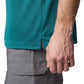 Columbia Mens Utilizer Short Sleeve Polo, River Blue, Small