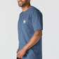 Carhartt Men's Iconic K87 Pocket T-Shirt, Dark Tranquil Blue Heather, XX-Large