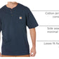 Carhartt Men's Dearborn Loose Henley T-Shirt, Navy, XX-Large