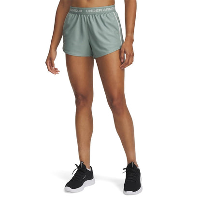 Under Armour Women's Tech Play Up Shorts, 348 Green, XL