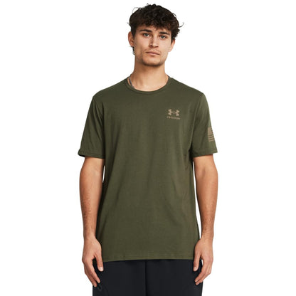 Under Armour Men's Freedom Graphic T-Shirt, 390 Green Gradient, 3XL