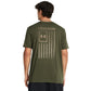 Under Armour Men's Freedom Graphic T-Shirt, 390 Green Gradient, 3XL