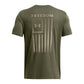 Under Armour Men's Freedom Graphic T-Shirt, 390 Green Gradient, 3XL