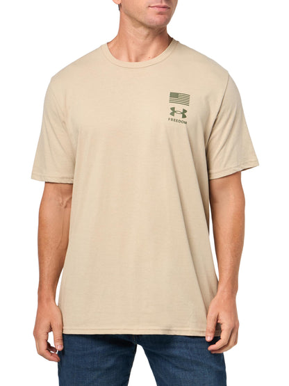 Under Armour Men's Freedom Flag Variation T Shirt, 290 Brown, 3XL