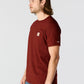 Carhartt Men's Force Relaxed Fit Midweight Short-Sleeve Pocket T-Shirt, Dark Spice Red Heather, Medium