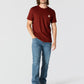 Carhartt Men's Force Relaxed Fit Midweight Short-Sleeve Pocket T-Shirt, Dark Spice Red Heather, Medium