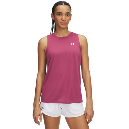 Under Armour Women's Tech Tank Top, 659 Pink, XL
