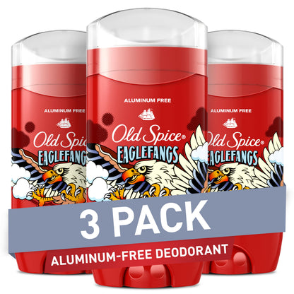Old Spice Deodorant for Men, Aluminum Free, Eaglefangs, 3.0 oz Pack of 3