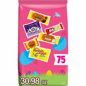 Hershey Assorted Flavored Easter Candy, Bulk Bag 30.98 oz, 75 Pieces