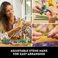 LEGO Botanicals Artificial Wildflower Bouquet - Fake Indoor Flowers Building Set for Home, Kitchen, Desk Decoration, Adults Ages 18+ - Gift for Graduation - 10313