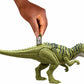 Mattel Jurassic World Wild Roar Dinosaur Action Figure, Ceratosaurus with Continuing Snapping Chomp Attack & Roar Sound, Posable Toy with Digital Play