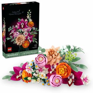 LEGO Botanicals Pretty Pink Flower Bouquet Building Set for Adults - Artificial Flowers for Home Decor, Centerpieces for Tables - Gift for Graduation - 10342