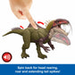 Mattel Jurassic World Chaos Theory Battle Roarin’ Becklespinax Dinosaur Action Figure Toy, Rampage Head Strike, Chomp, Roars & Snarls, Extending Spikes