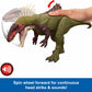 Mattel Jurassic World Chaos Theory Battle Roarin’ Becklespinax Dinosaur Action Figure Toy, Rampage Head Strike, Chomp, Roars & Snarls, Extending Spikes